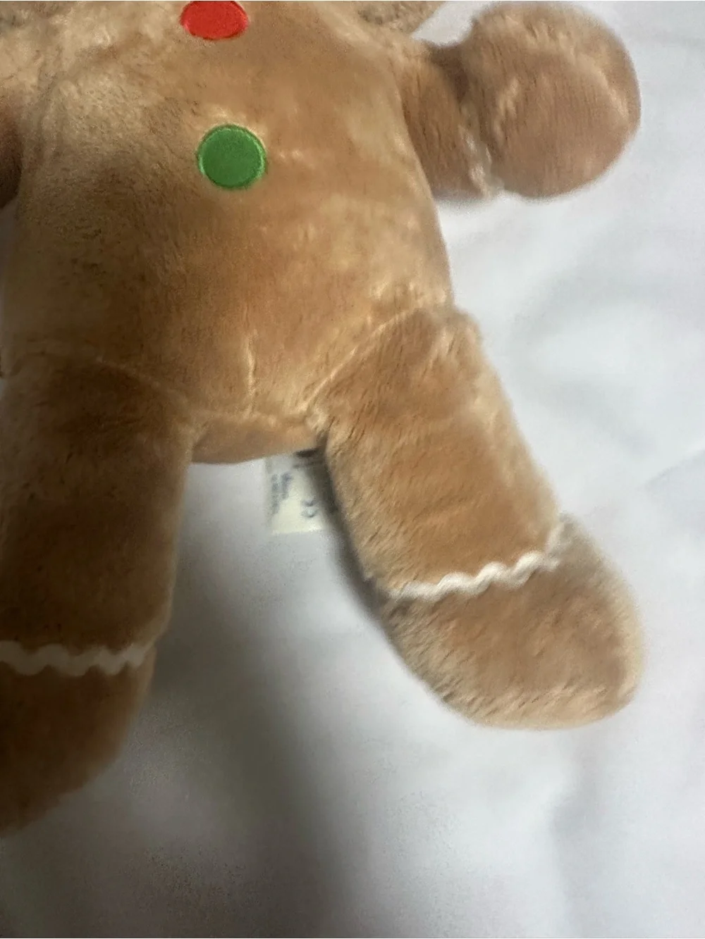 Build-A-Bear 2012 Brown Gingerbread hello kitty Cat Plush with Colorful Buttons